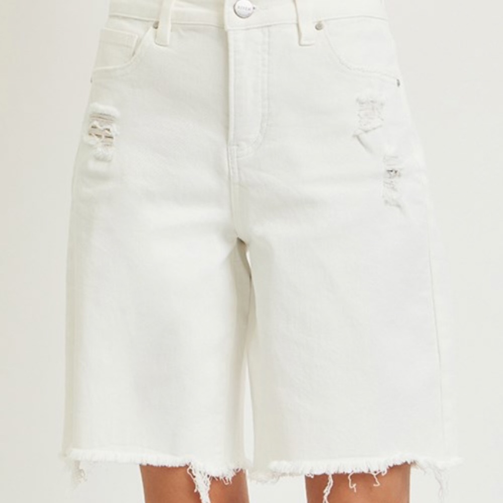 Mid - Rise Bermuda Shorts